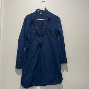 Denim Wash Half Button Pullover